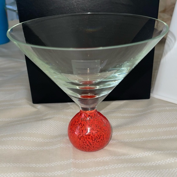 Luminescence‎ Glass Crystal Ball Base/ Stem Martini Glasses (set of 2), Romania - Picture 6 of 12
